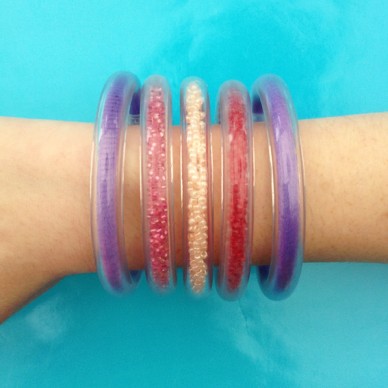 bracelet circle color red