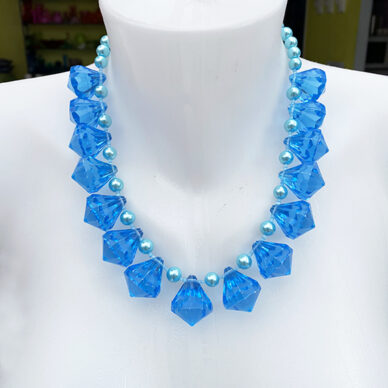 necklace shine blue diamant little 72