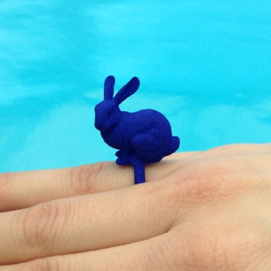 ring rabbit blue