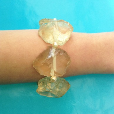 42bracelet resin chunk white 72