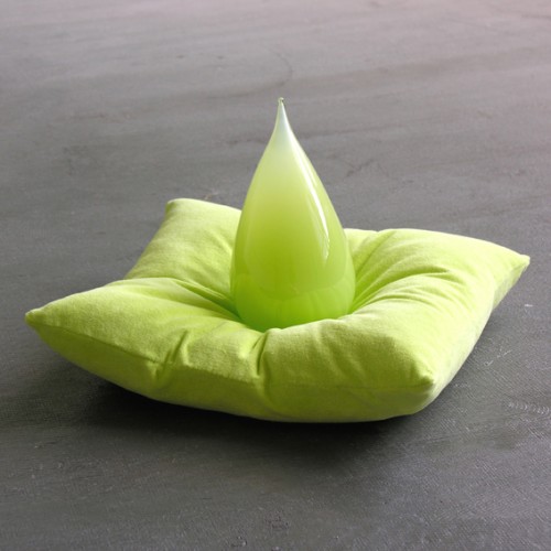 22glass tear green cushion 72 kopie