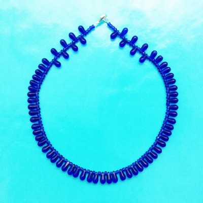 46 necklace drop blue small 72 - kopie