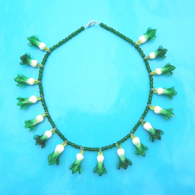 69 necklace glass cabbage 72 - kopie