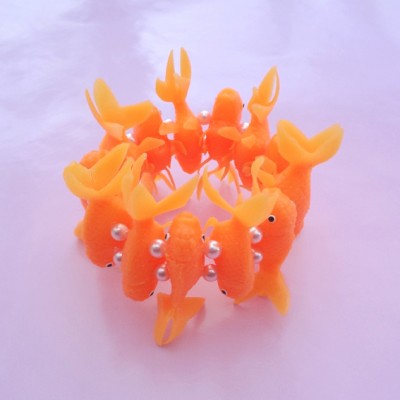 bracelet fish orange light 72