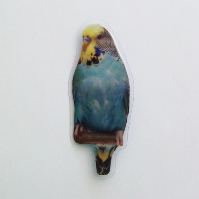 brooch lam bird blue 72