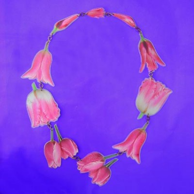lam hals roze tulp