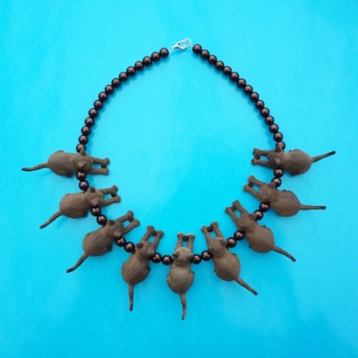 necklace cat darkbrown 72