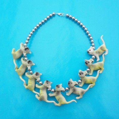 necklace cat yellow 72