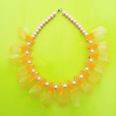 necklace fish orange first 72