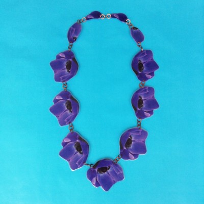 necklace lam flower purple 1 72