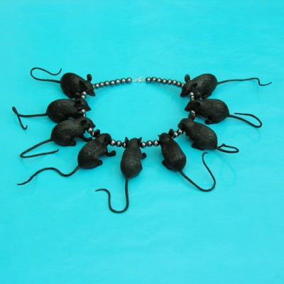 necklace rat black large 72