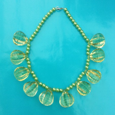 necklace shine ball green large 72