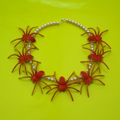 necklace spider red 72