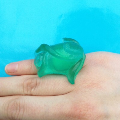 ring resin green finger 72