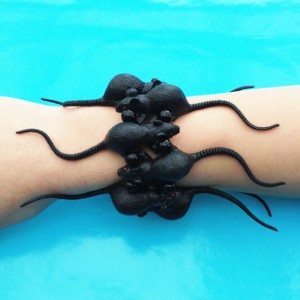 2 bracelet rat black arm OK 72