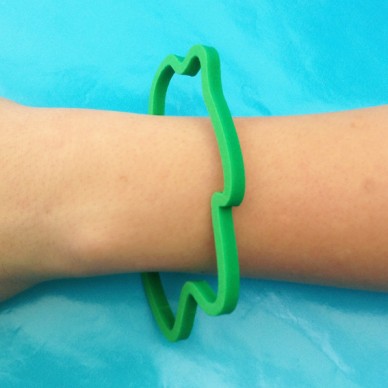 bracelet clouds green 1 arm 72
