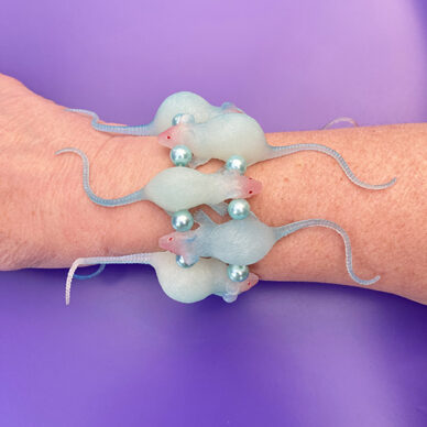 bracelet rat blue on purple 72