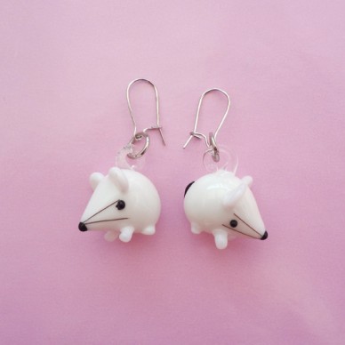 earring glass mouse 72