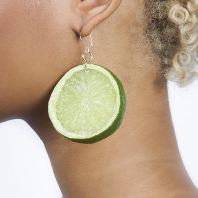 shoot earring lemon green 72