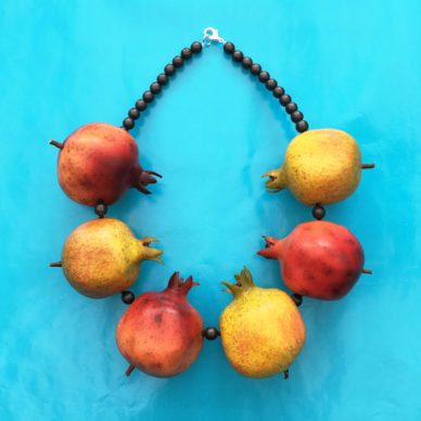 necklace fruit yellow 72