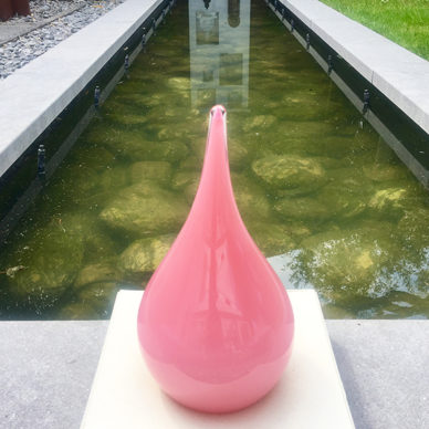 glass drop pink vijver 1 72