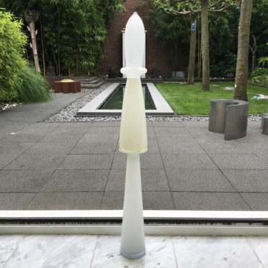 glass pagoda white L 72