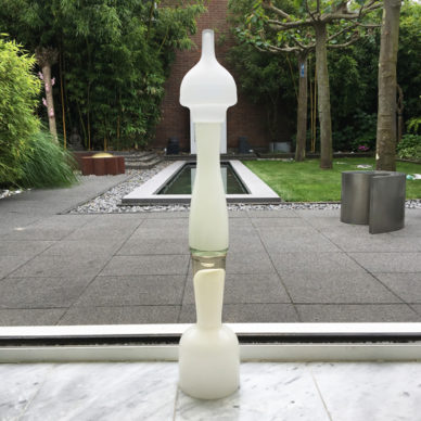 glass pagoda white M 72