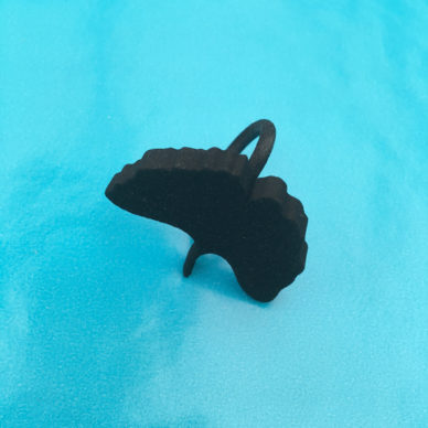 3d ring ginkgo biloba zwart 72