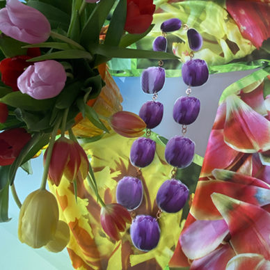 necklace lam tulips purple vk 72