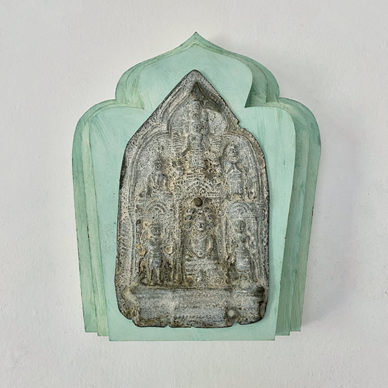 beeld boeddha groen 72