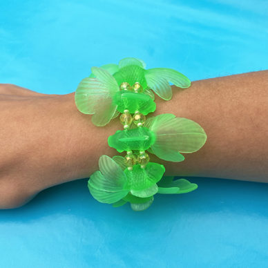 bracelet fish green fuor arm 72